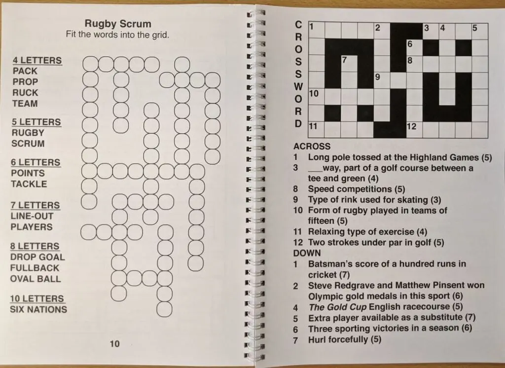 Book - Large Print Sports Puzzle - Image 2