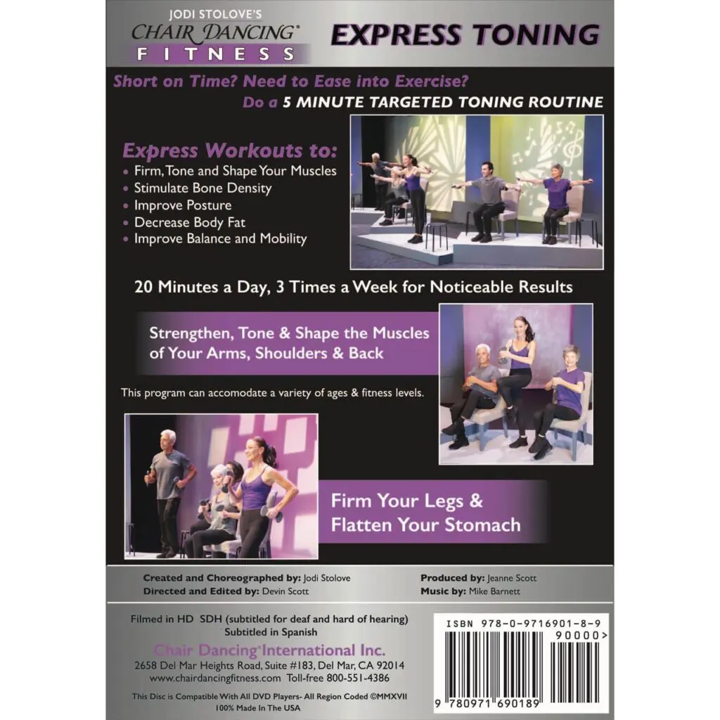 Exercise DVD - Chair Dancing's Sit or Stand for Express Toning - Image 2