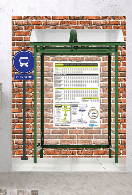 Bus Stop wall mural