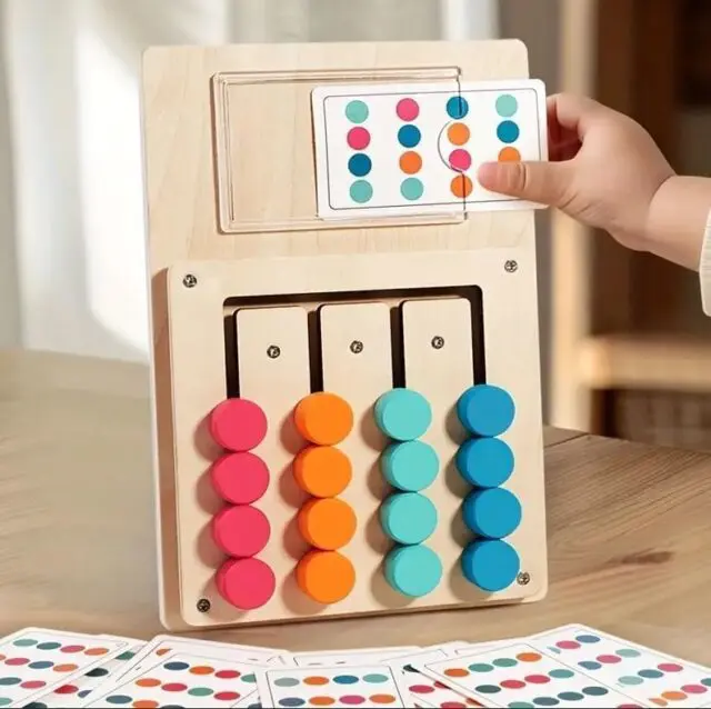 Wooden Colour Card Matching Set