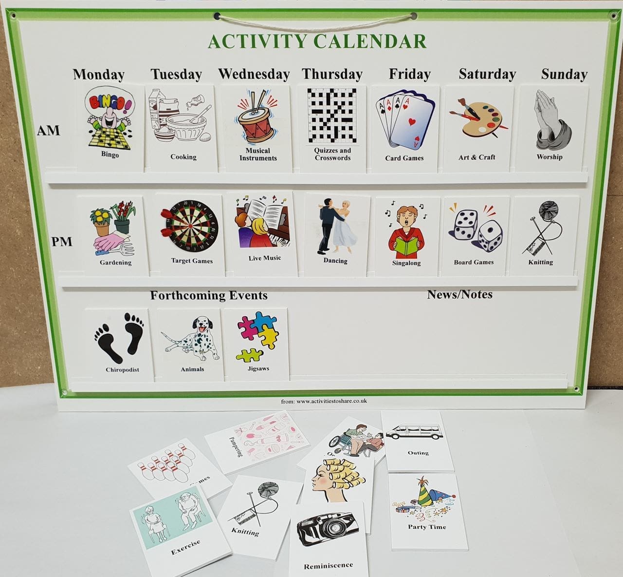 Activity Calendar Activities For Care