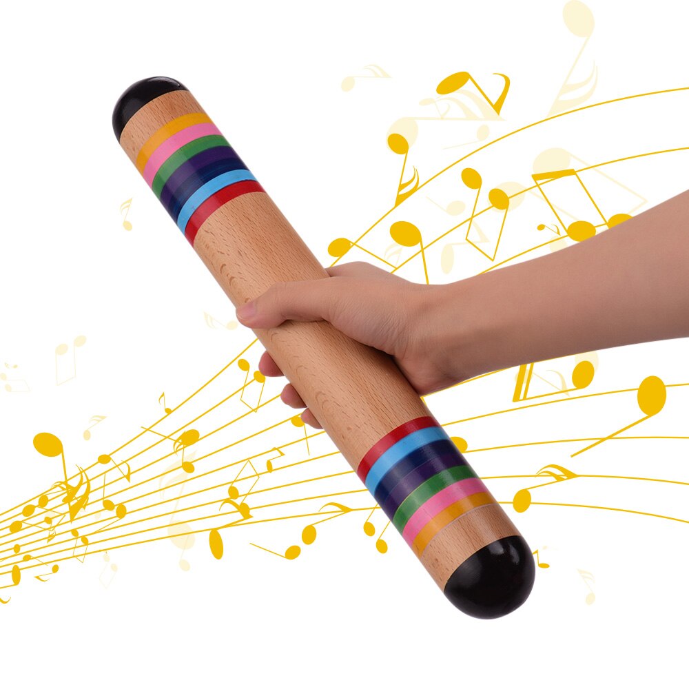 Musical Rain Shaker-Wooden Rainbow