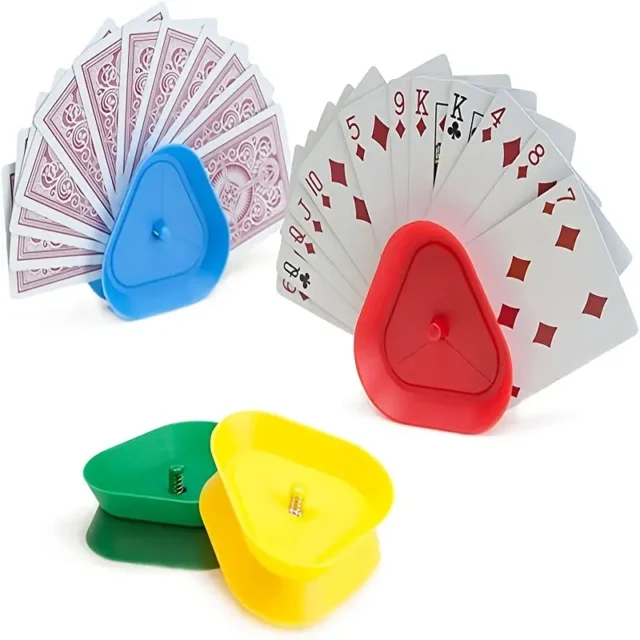 4pcs Triangle Shaped Card Holders