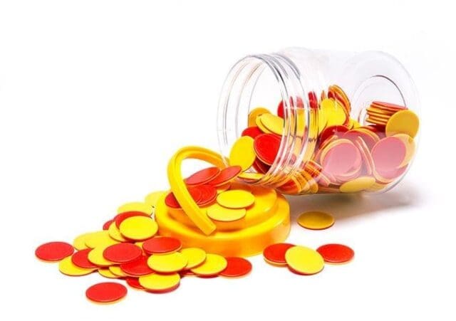 Double sided bingo counters