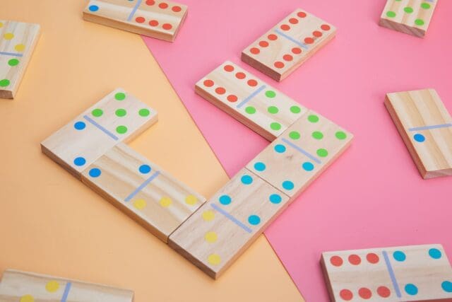 Dominoes – XL Wooden- Carry Bag